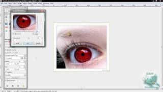 GIMP How To Remove Red Eye HD [upl. by Justus]