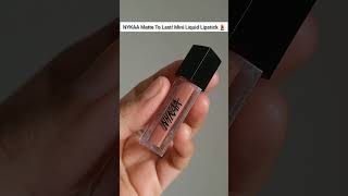 Nykaa Matte To Last Mini Liquid 💄  Bombae 01 12ml nykaa lipstick mini viral shorts youtub [upl. by Ellivro454]