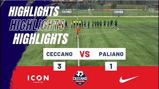 Ceccano Calcio 1920  Città di Paliano 31 Highlights [upl. by Einallem]