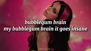 Ellise  Bubblegum Brain Lyrics [upl. by Myca]