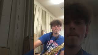 Camden Wainscott Tenor Sax HS audition video [upl. by Trever]