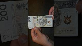 BANKNOTA 200 ZŁOTYCH 5220 USD z 6 września 2021r NARODOWY BANK POLSKI nbp MADE IN POLAND2024 [upl. by Ellehcim]