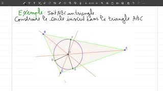 Les droites remarquables dun triangleBissectrices 1apic 2ac [upl. by Risteau]