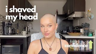 i shaved my head  a fresh start [upl. by Seaden]