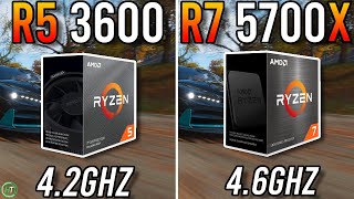 Ryzen 5 3600 vs Ryzen 7 5700X  Should You Upgrade [upl. by Nirihs]