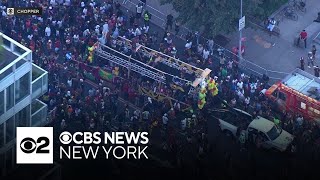 Jouvert 2024 underway in Brooklyn before West Indian Day Parade [upl. by Eerased]