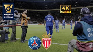 TROPHÉE DES CHAMPIONS  Saison Monaco 2425  PSG vs MONACO  SP Football Life 25 ⚽️  4K UHD [upl. by Agnese]