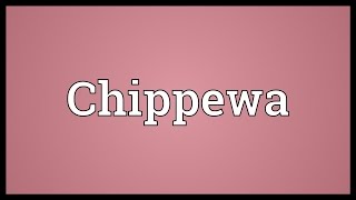 Chippewa Meaning [upl. by Amabil676]