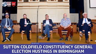 Sutton Coldfield Constituency General Election hustings in Birmingham [upl. by Edak]