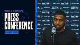 Quandre Diggs Postgame Press Conference – Week 9 at Cardinals [upl. by Carney]