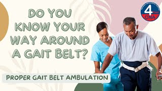 Ambulate with a Gait Belt CNA Skill Prometric [upl. by Osswald857]