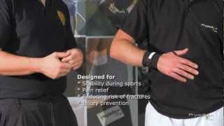 PhysioRoomcom Elite Adjustable Wrist Wrap  53120 [upl. by Ennasil313]