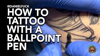 How To Tattoo With A Ball Point Pen [upl. by Christine217]