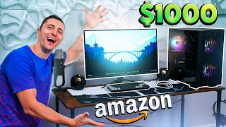 I Built a Full Gaming Setup for 1000 using only Amazon [upl. by Warenne]