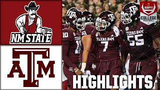 New Mexico State Aggies vs Texas AampM Aggies  Full Game Highlights  ESPN College Football [upl. by Aimas]