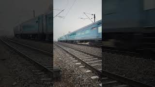 Shatabdi Express Fastest Crossing At Narela Station Kalka Shatabdi Indian RailwayShorts [upl. by Karie659]