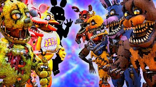 SFM FNaF Nightmare VR vs FNAF AR [upl. by Aihsilef]