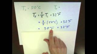 Converting Celsius to Fahrenheit [upl. by Ydissahc]