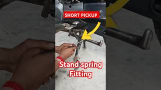 How to fix side stand spring all bike and scooty [upl. by Koloski]