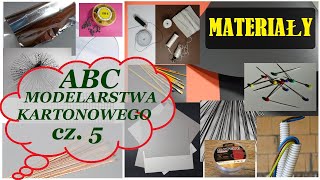 ABC modelarstwa kartonowego  porady dla początkujących cz 5 MATERIAŁY kanał modelarski [upl. by Ycrem759]