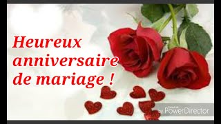 JOYEUX ANNIVERSAIRE DE MARIAGE [upl. by Ayanahs]