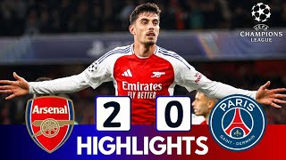 Arsenal vs PSG 20  All Goals amp Extended Highlights  UEFA Champions League 2425 [upl. by Emery]