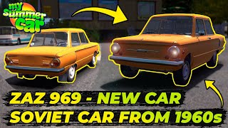 ZAZ 968M  CAR FROM USSR POLAND ZAPOROZHETS  My Summer Car 63 [upl. by Fillander]