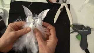 How to make a feather angel with Tim Holtz layered angel wings die [upl. by Barnett357]