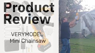 VERYMODEL Mini Chainsaw Review UNBOXING and FULL TEST [upl. by Noraa]