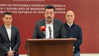 Deputeti i koalicionit VLEN Salim Sulejmani në konferencë për media [upl. by Anair918]