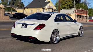 2019 Mercedes S63 AMG Exhaust [upl. by Lenee872]