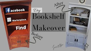 How I gave a MAKEOVER To This Bookshelf DIY Updating Furniture Painting Project Furniture Flipping [upl. by Emyle]