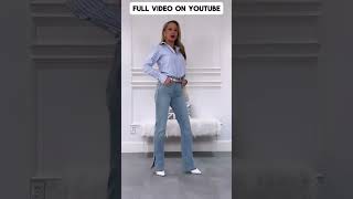 How to style a button down shirt  Women’s shirt outfit ideas with wardrobe essentials fashion [upl. by Monsour62]