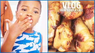 MINI VLOG SICK TODDLER PIZZA EATING STAY AT HOME WITH US [upl. by Neleb]