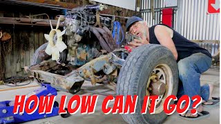 LOWERING NISSAN HARDBODY FRONT END FOR FREE [upl. by Aliek]