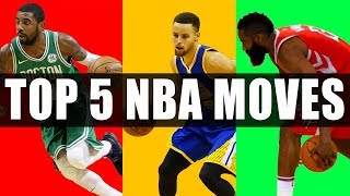 Top 5 NBA Basketball Moves amp Crossovers Tutorial [upl. by Doownyl720]