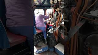 A4  Sir Nigel Gresley Steam locomotive footplate journey [upl. by Noiro]