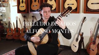 Alfonso Montes  Preludio de Adios on Valerio Licari Classical Guitar [upl. by Esinaej171]