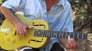 acoustic blues lesson  southern blues with sliding [upl. by Bogey666]