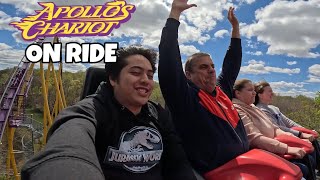 Riding Apollo’s Chariot at Busch Gardens with my dad [upl. by Haakon404]