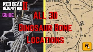 Red Dead Redemption All 30 Dinosaur Bone Locations  Walkthrough  Guide [upl. by Abbub]