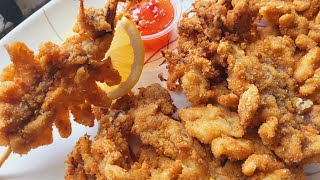 Butterfly Squid  Extra Crispy Butterfly Pusit  Calamari [upl. by Ruhl]