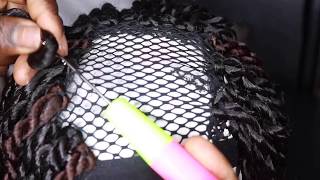 HOW TO MAKE A TWIST WIG WITHOUT LACE FRONTALHOW TO DO CROCHET BRAID WIG WITH SENEGALESE TWIST [upl. by Madelaine]