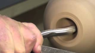 Hollowing a Bowl with just a hollowing tool  no pre bore [upl. by Namad]