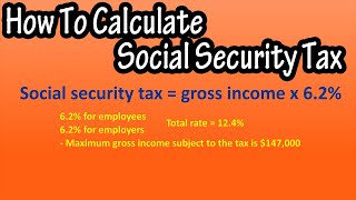 How To Calculate Find Social Security Tax Withholding  Social Security Tax Rate Explained [upl. by Simmons]