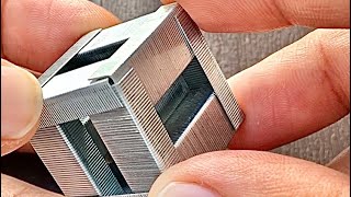 Stapler Pins Cube 🧊🔥Art How To Make Stapler Pin Cube DiY At Home Easy Steps School Hacks [upl. by Lertnahs93]