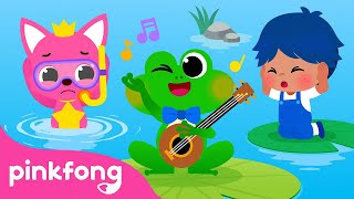 The Frog That Never Stops Singing  Outdoor Songs  Spanish Nursery Rhymes in English  Pinkfong [upl. by Tomas]