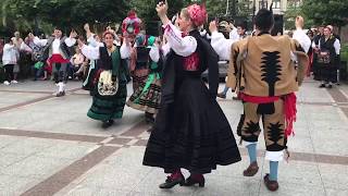 Traditional Asturian music and dance in Gijon [upl. by Conley]