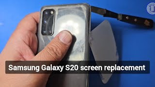 Samsung Galaxy S20 smG980 Screen Replacement Full Disassembly [upl. by Carline]