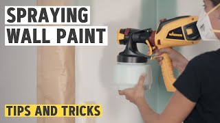 Tips and tricks for spraying wall paints I WAGNER [upl. by Malvina167]